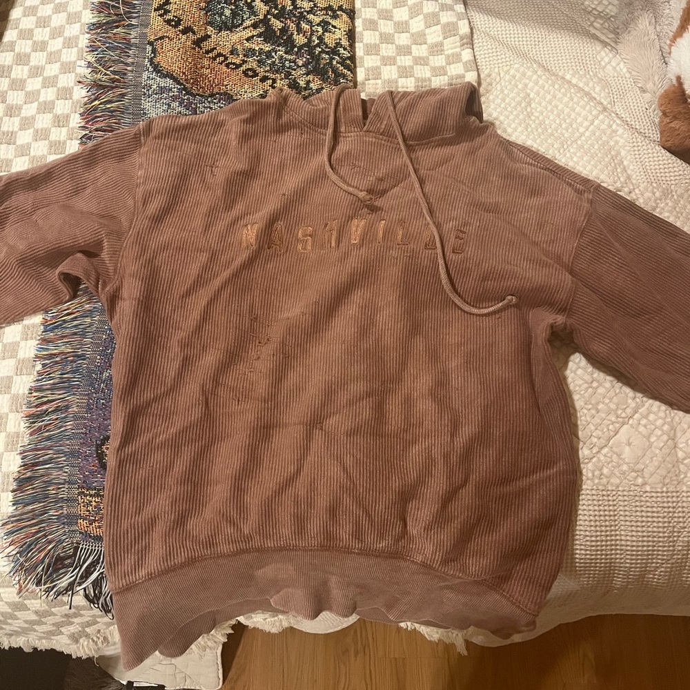Distressed Nashville Pullover Sweatshirt